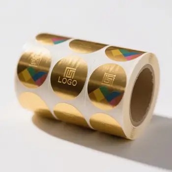 Etichette adesive colorate di qualità premium per l'imballaggio di prodotti e la promozione del marchio