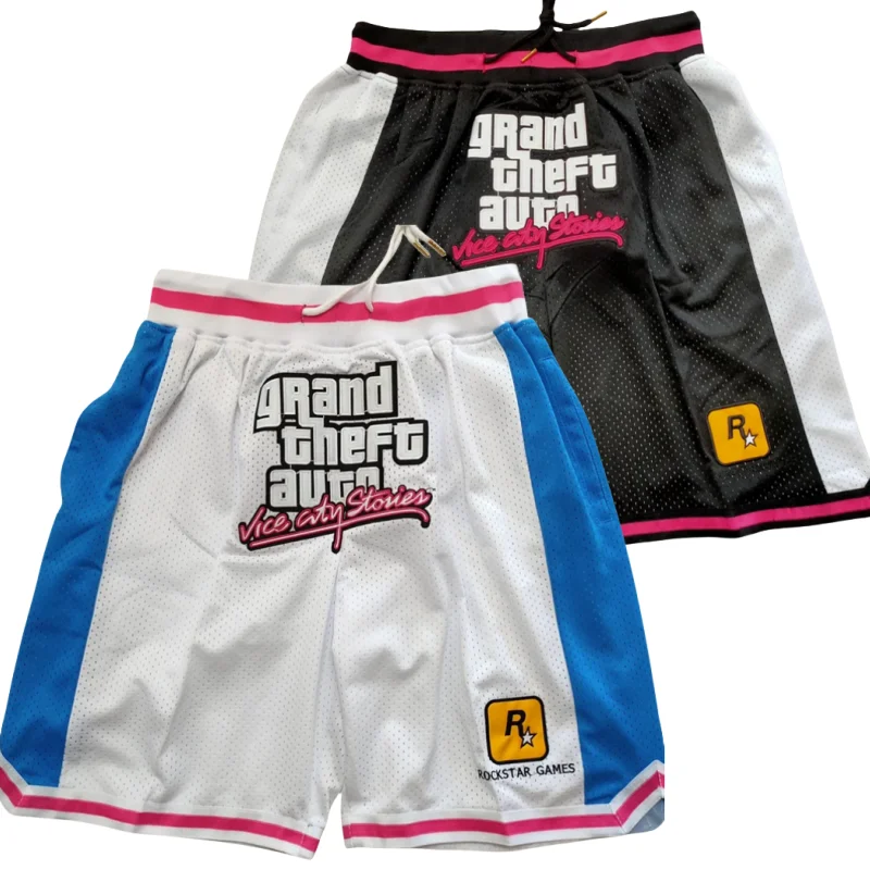 

Games GTA Vice City Stories Shorts Cosplay Grand Theft Auto San Andreas Basketball Short Pants For Sports Exercise High Quality