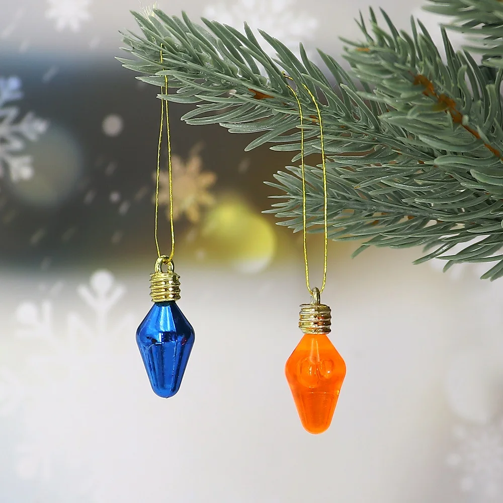 

30pcs Fake Lights Dollhouse Accessories Color Christmas Tree Lamp Light Do Not Glow DIY Pendant Home Deco Children's Toys