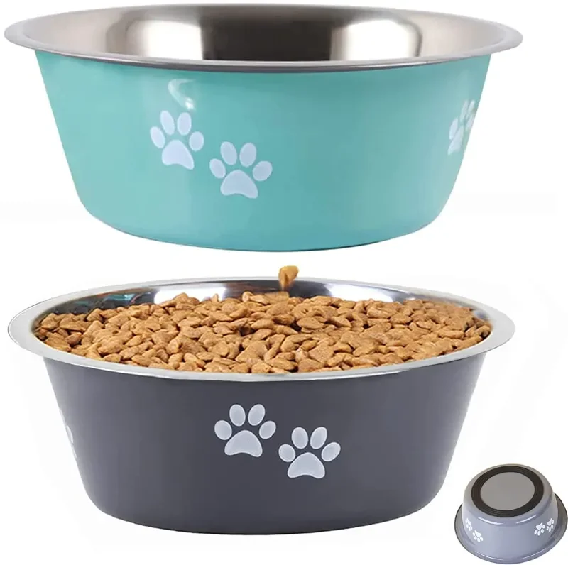 

Drinkers And Pets Bowls For Pet Medium Feeder Dog Bowls Accessories Non-slip Dogs Steel Feeders Stainless Dog Small Large