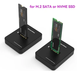 Blueendless High-Speed External NVMe SSD Enclosure with Docking Station (SD03A)