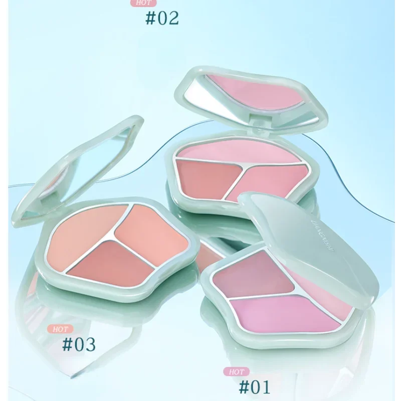 

3-искусственные пухлые щеки, естественная лампа-хайлайтер 2 в 1, стойкая Водонепроницаемая фотокосметика