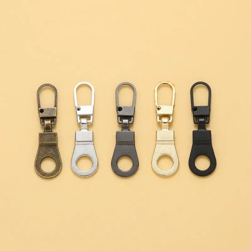  Zipper Pull Tab, Easy to Replace DIY Zipper Pull Multi Purpose  for Clothing(Bronze)