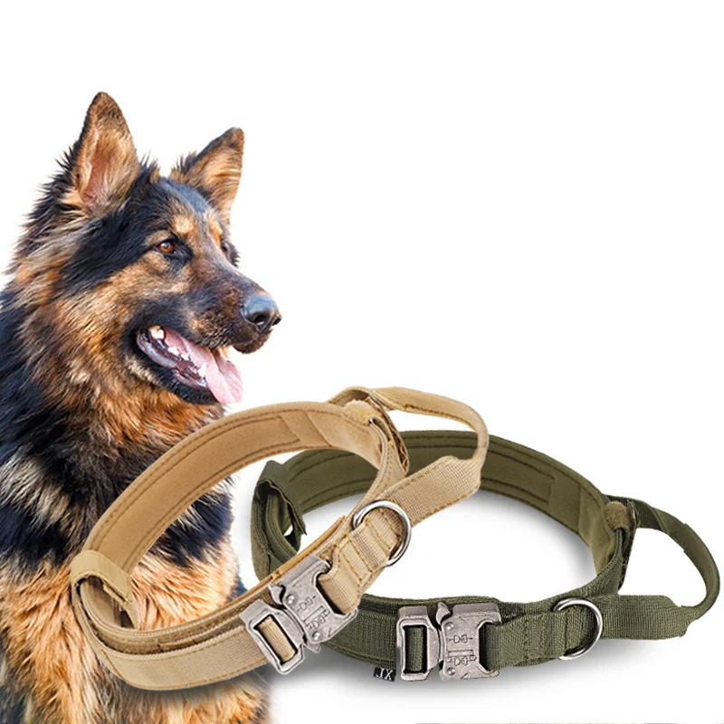 

Thickened Adjustable Outdoor Tactical Anti-Explosion Collar Large Dog Harness Military Vest Choker Pectoral Big Pet Supplies