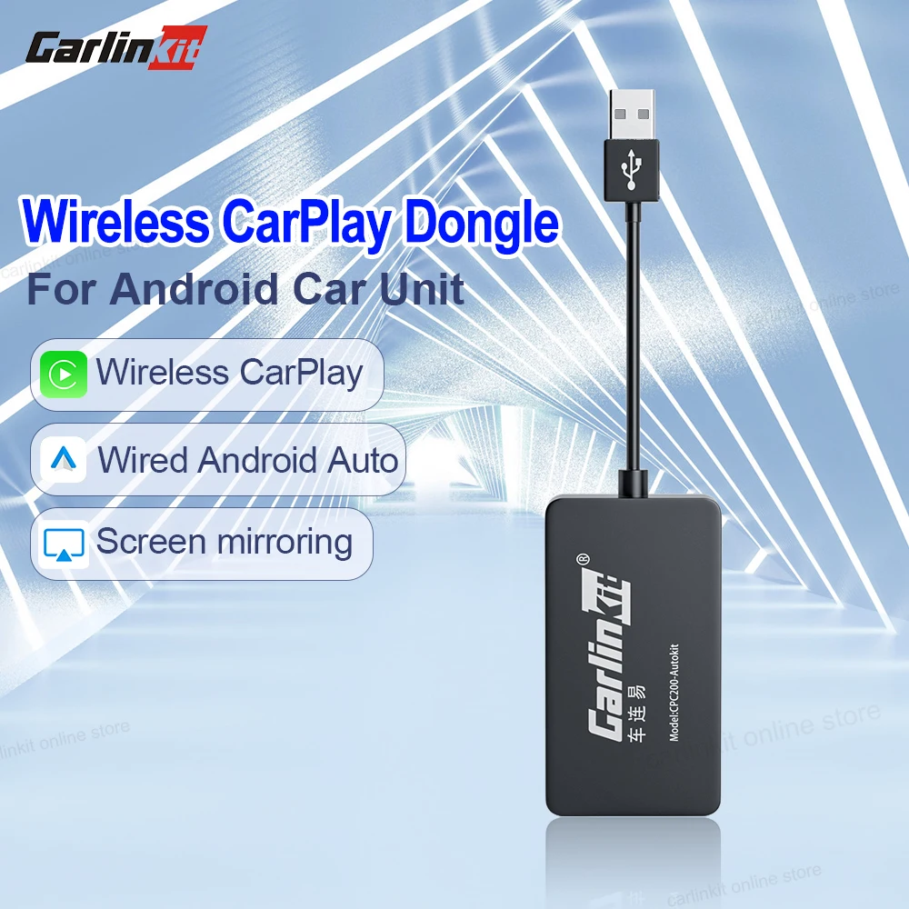 

CarlinKit беспроводной адаптер Carplay USB Android Авто Mirrorlink TikTok YouTube смарт-Link коробка для переоснащения навигации медиа IOS15 16
