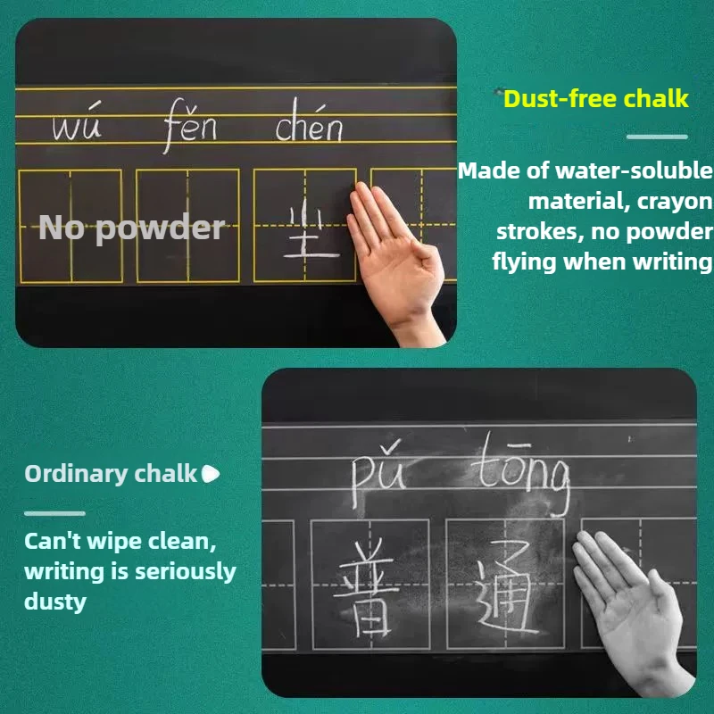 48/6 PCS 먼지없는 고체 무독성 물 다채로운 분필 마커 화이트 보드 칠판 드로잉 펜 학교 용품 편지지