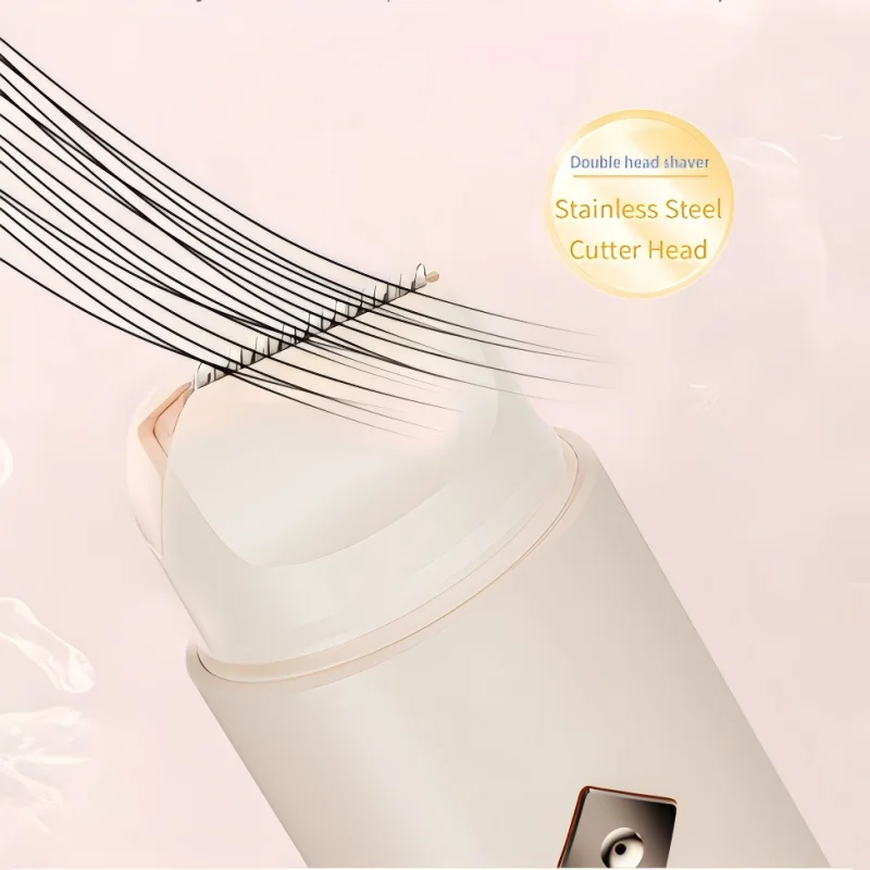 2 In 1 Electric Razors for Women Bikini Trimmer Face Shavers Hair Removal for Underarms Legs Ladies Body Remover IPX6 Waterproof 4