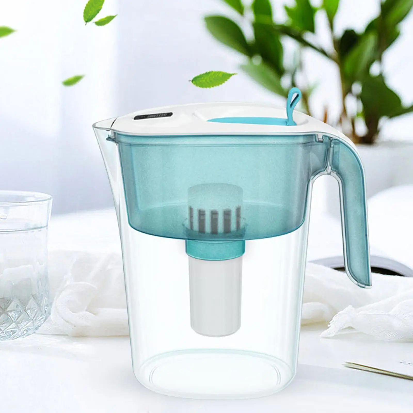 4.2l Water Filter Pitcher Water Jug With Handle Water Bottle Kettle Carafe For Kitchen Office