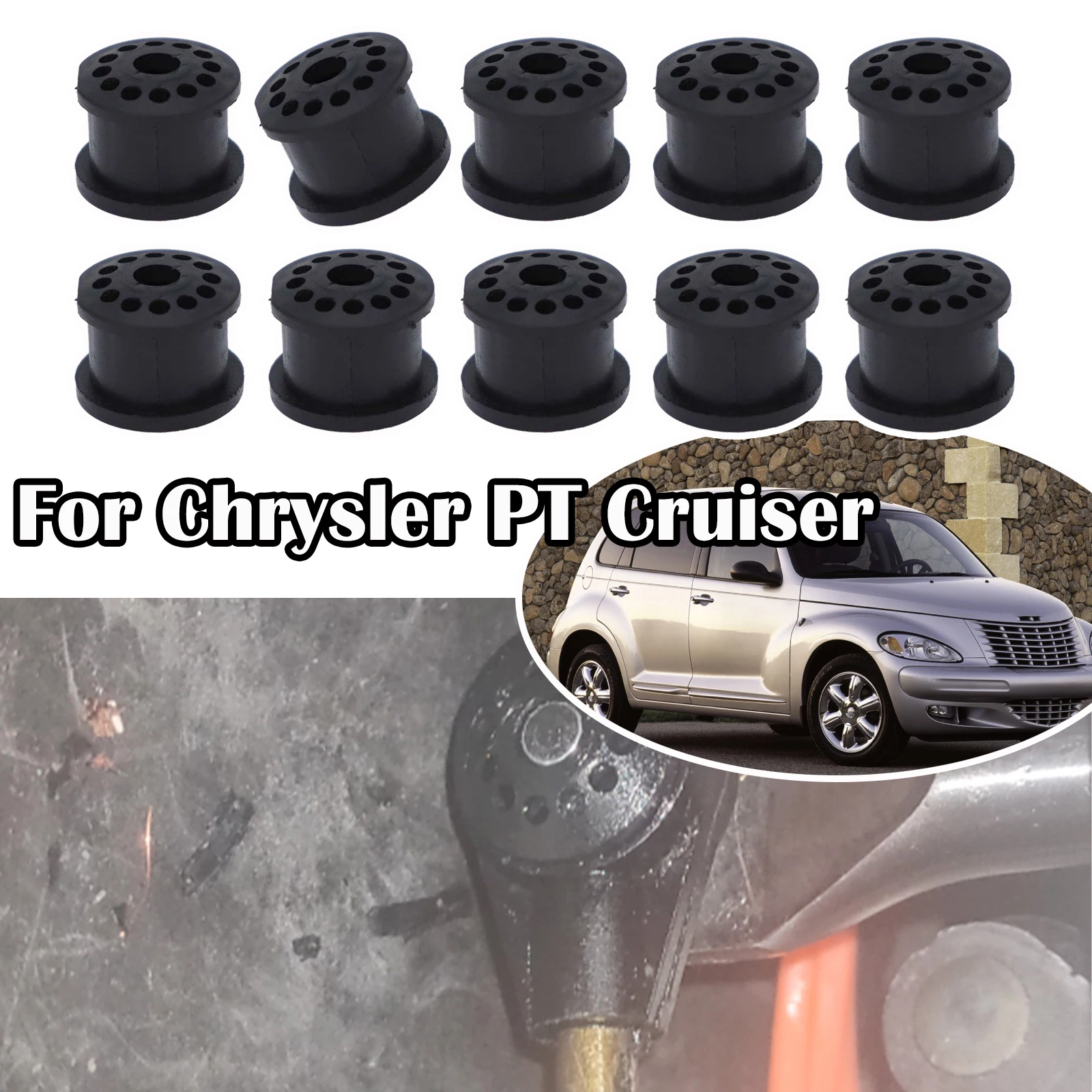 Gearbox Control Cable Repair Kit 10X Gearbox Cable Linkage Rubber Bushing For Chrysler PT Cruiser 2006 MT 5Speed Shift Lever Assembly