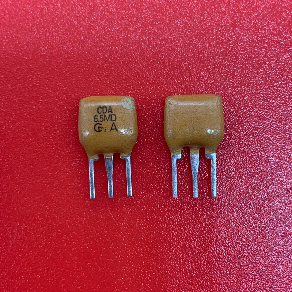 100PCS/세라믹 필터 CDA6.5MD 6.5D 6.5MHZ 6.5M 스트레이트 플러그 3핀 세라믹 수정 발진기