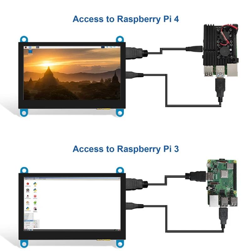 ABGZ-4.3 ġ LCD ȭ ÷  뷮  ġ ũ HDMI ȣȯ     