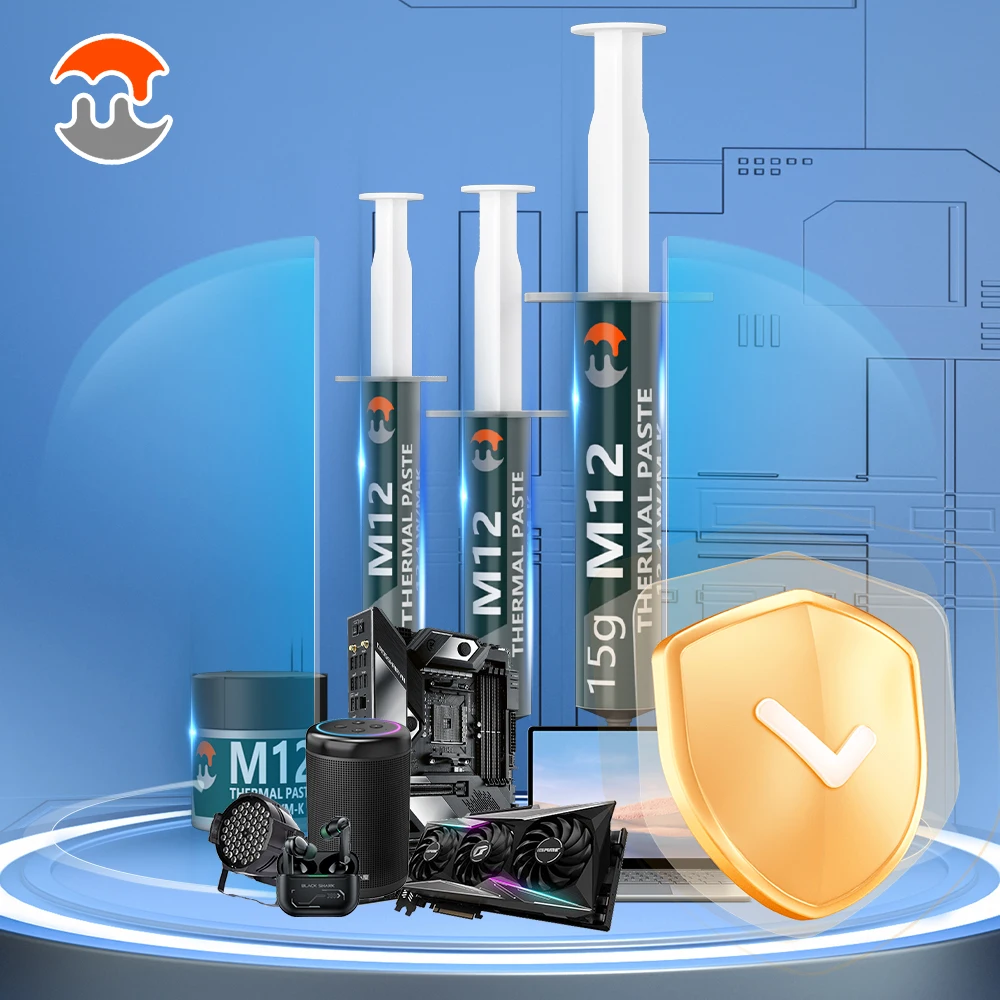 Thermal Conductive Paste Thermal Paste MJ 12.4W High thermal conductivity Thermal Grease 12.4W/m k Applicable Intel AMD PS5 Processor CPU Cooling Thermal paste