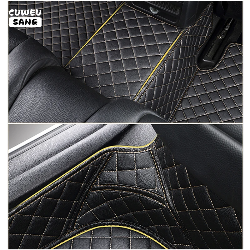 CUWEUSANG Custom Car Floor Mats For VW Touareg Auto Carpets Foot Coche Accessorie 5