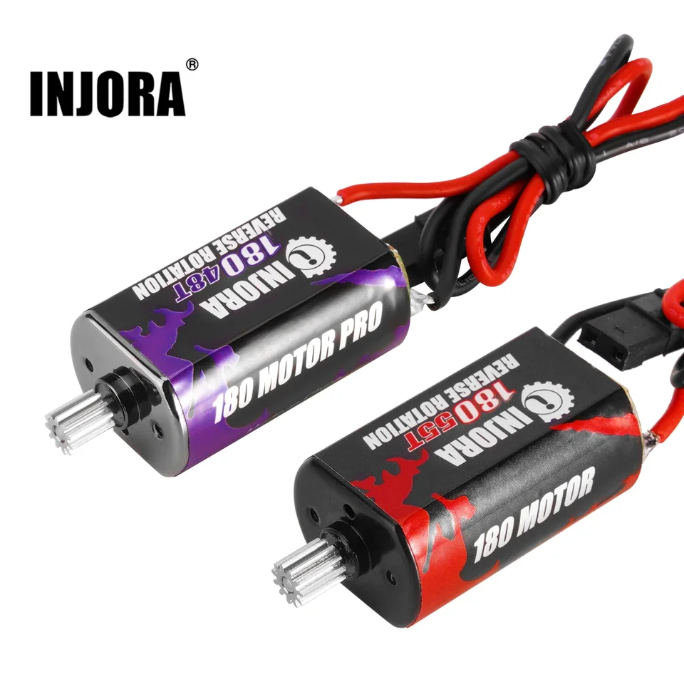 INJORA 180 ブラシ付きモーター 48T 55T ステンレススチール