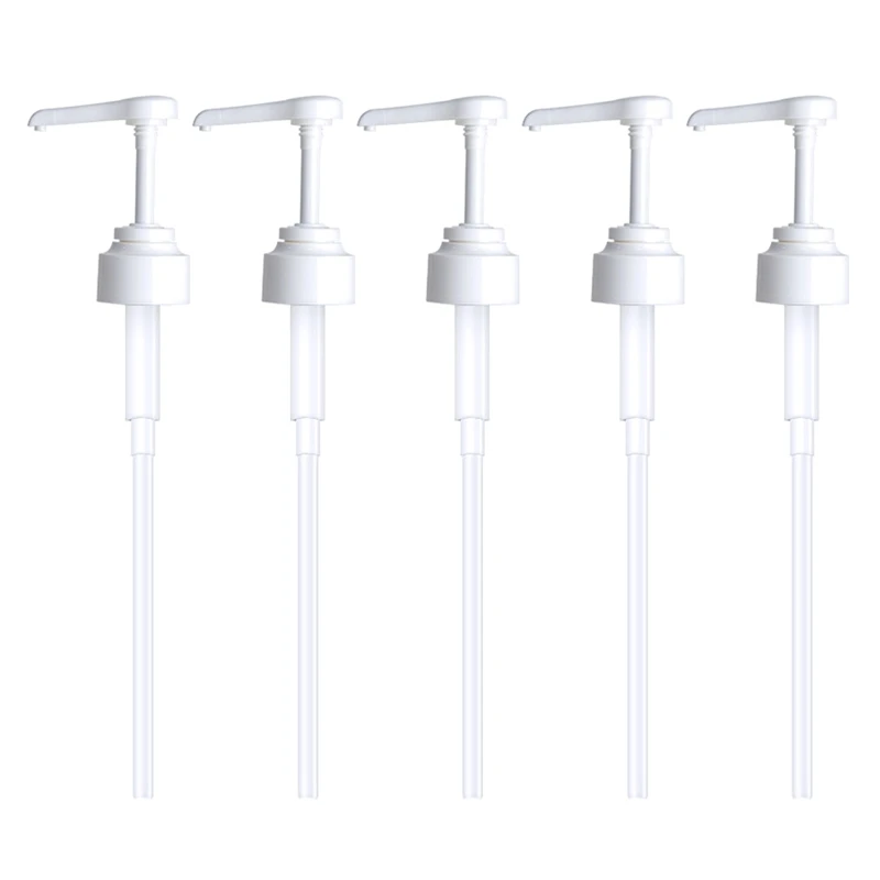 5pcs Kitchen Syrup Liquid Dispenser Juice Bottle Replacement for Shampoo &