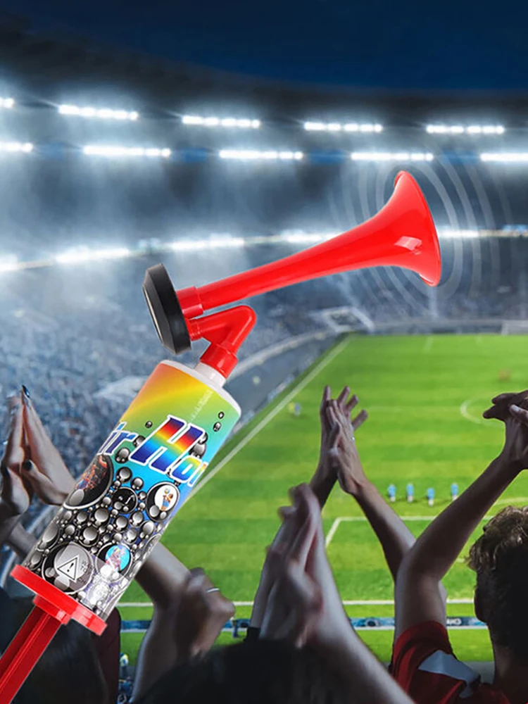 Football Championship Fanfare Portable Football Stadium Horn Soccer Air Cheering Horn for Boating Sports Events Birthday Parties