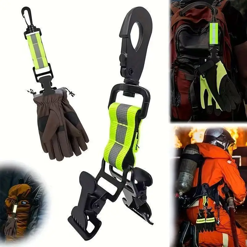 Gloves Keeper Firefighter Glove Strap Convenient Green Grey Labor Work Clamp Mitten Clips Multifunction Portable Gloves Clamps