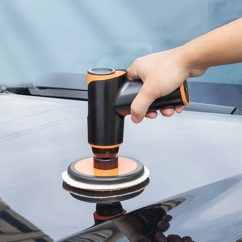 AT19-100W Car Wax Polisher Polishing Machine Mini Wireless Portable ing Machine USB Rechargeable Polisher