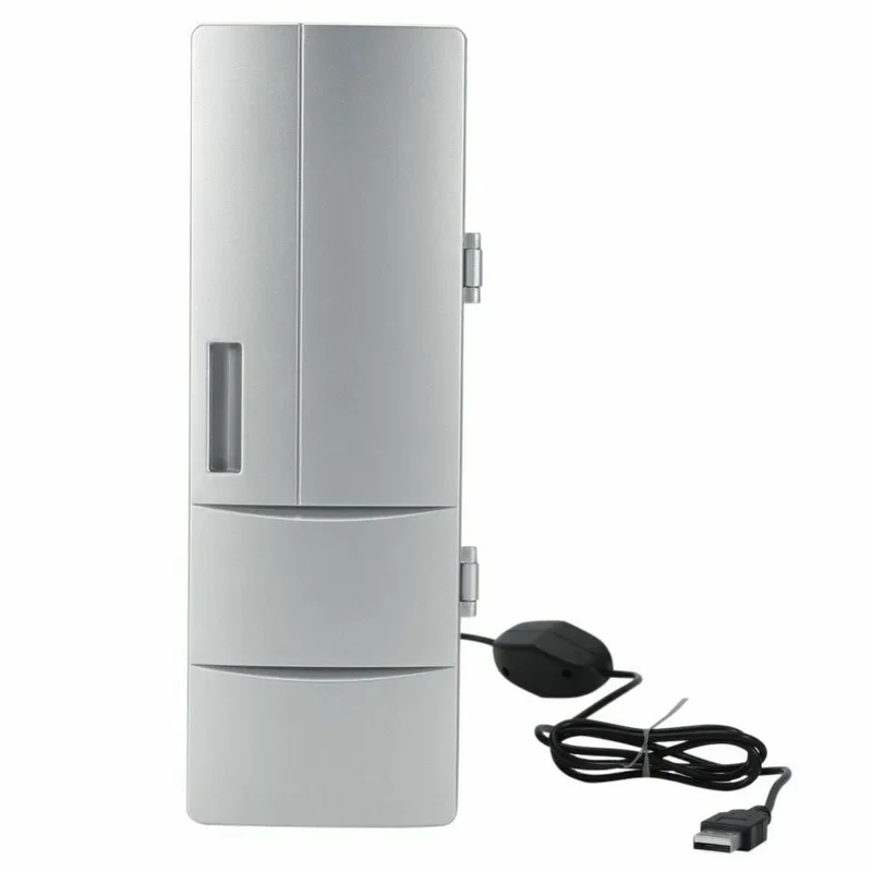 Mini Car Refrigerator USB Fridge Cooler Warmer Freezer Portable Beverage Travel