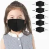 Kids Reusable, Washable Black Facial Cotton Covering Children Face For Cycling Travel Outdoors Includes 10pcs Filters Mascarilla 3