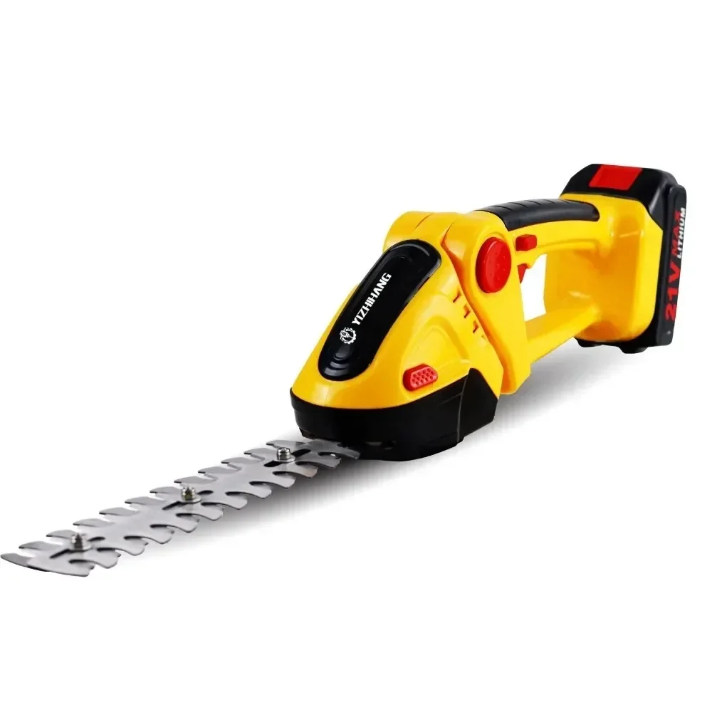21V 2 in 1 Electric Battery Pruner Electric Hedge Trimmer 20000rpm Household Wireless Lawn Mower Pruner Garden Bush Scissors 4