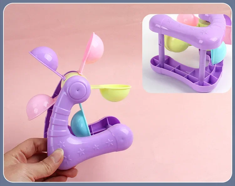 Fun Play House Beach Hourglass Toys Children Play With Sand Large Windmill Hourglass Digging Sand Shovel Leaking Sand Toys 2