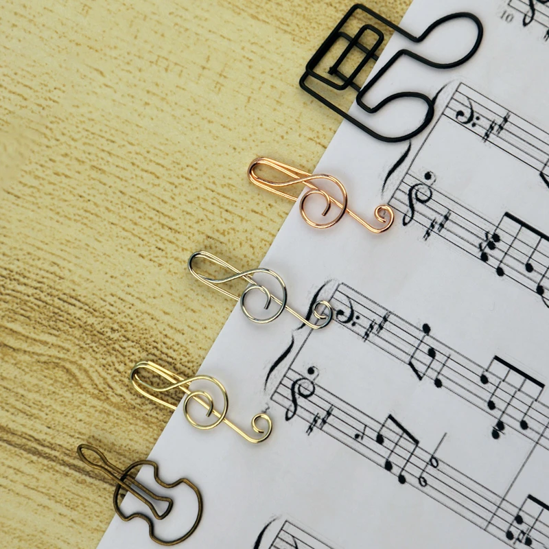 Stationery Clip Paper Clips Decorative Clips Stationery Musical
