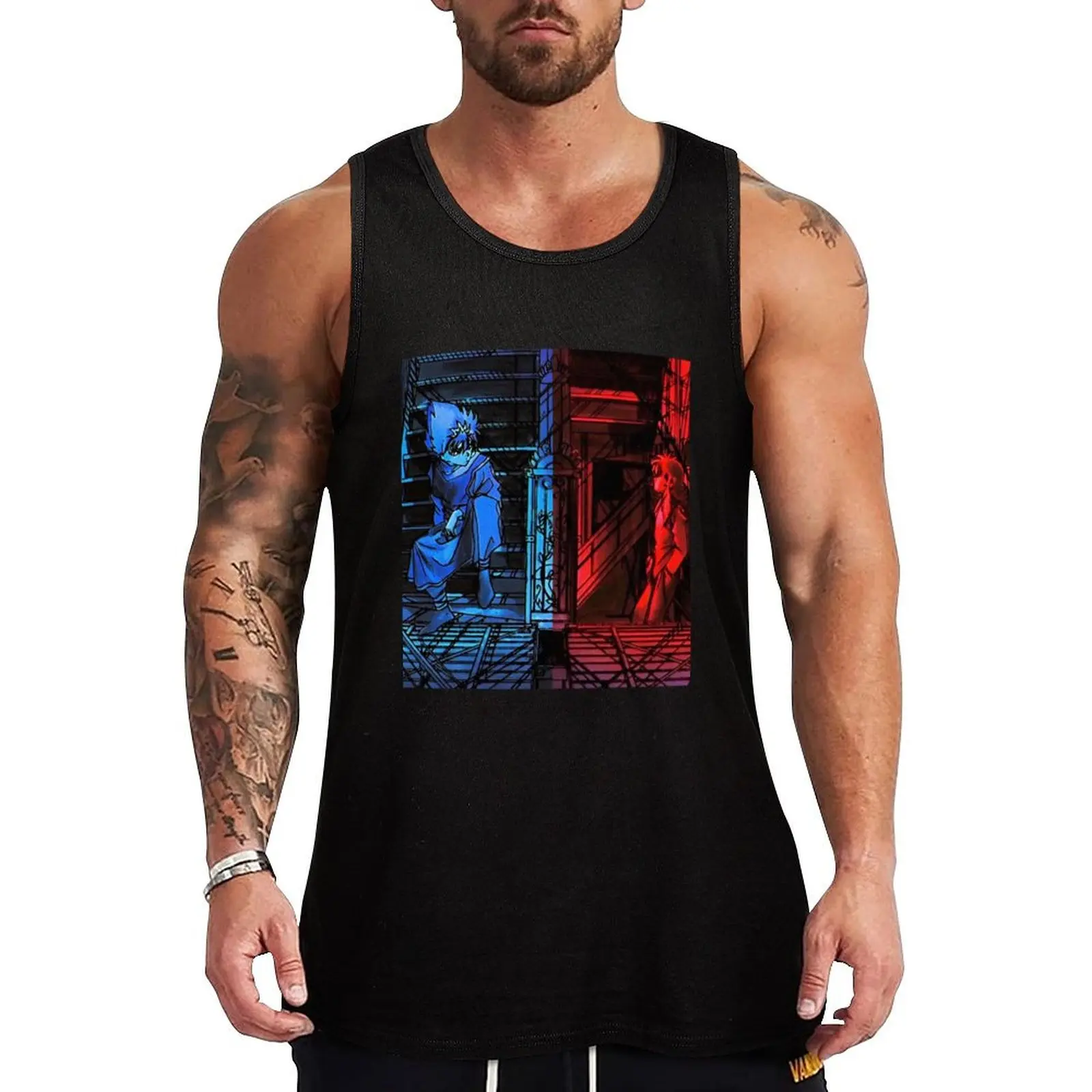 

Hiei and Kurama Tank Top anime clothes summer clothes man 2024 sports clothes for men