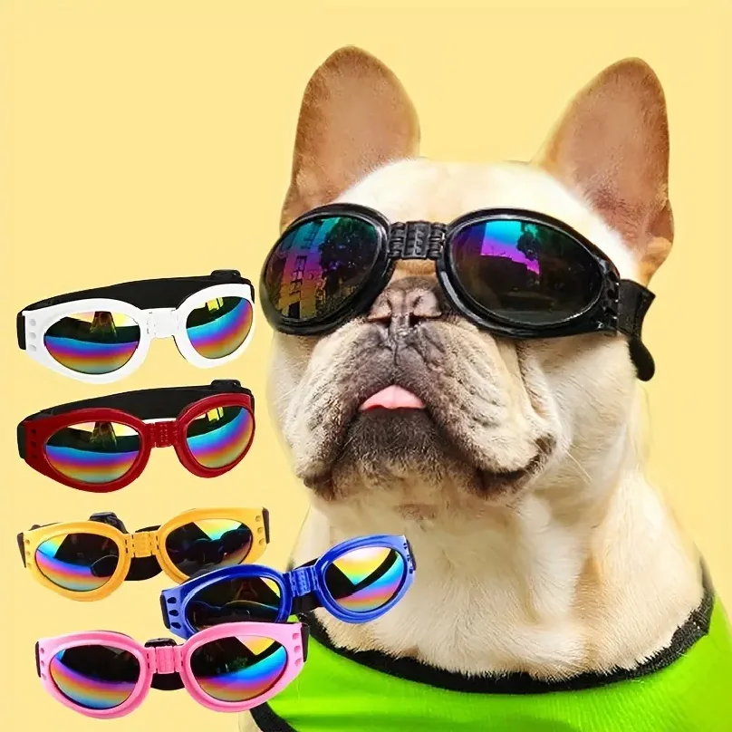 Foldable Pet Glasses Dog Goggles Sunglasses Summer Windproof Dogs Accessories Pet Supplies Suitable For Finishing A Stylish Look
