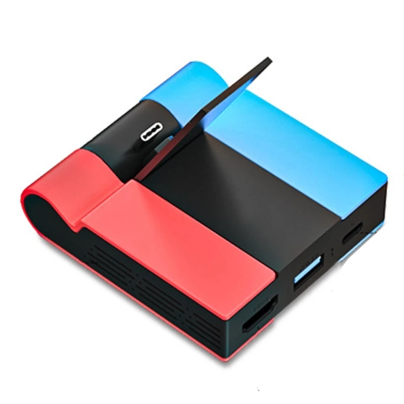 여행용 도킹 스테이션 교체용 충전 도크(USB 포트 포함) 스위치 지연 없는 미니 도킹 스테이션