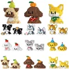 NEW Cute Pets Dogs Teddy Shiba Inu Poodle Schnauzer Golden Retriever Animals Building Blocks Kit Bricks Model Kids Toy Children
