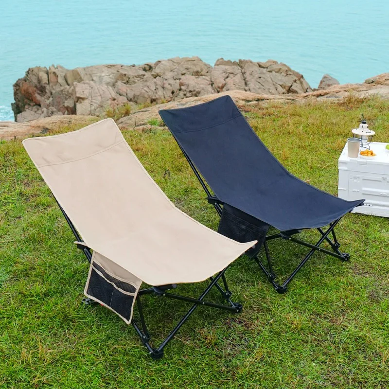Outdoor Folding Recliner Portable Ultra-light Fishing Chair Beach Camping Seat And Reclining Bantam Back Chair