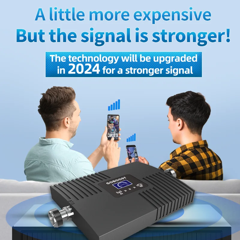 Phone Signal Booster GOBOOST Cellular Amplifier 2g 3g 4g Russia Repeater GSM Cellphone signal Booster 900 1800 2600 LTE Cellular Internet Amplifier phone signal booster