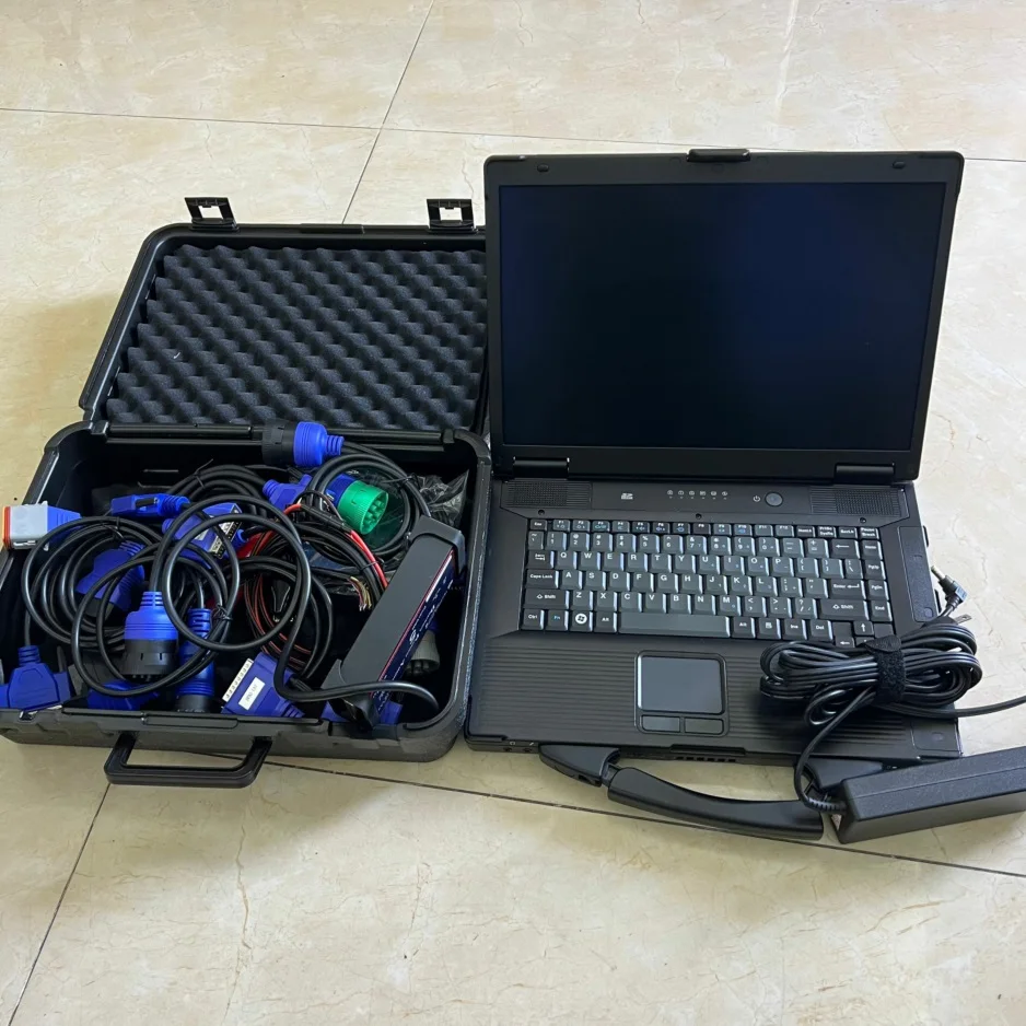 

2023 heavy duty truck diagnostic tool dpa5 adapter with software installed laptop CF52 4gb ram computer full set 2 year warranty