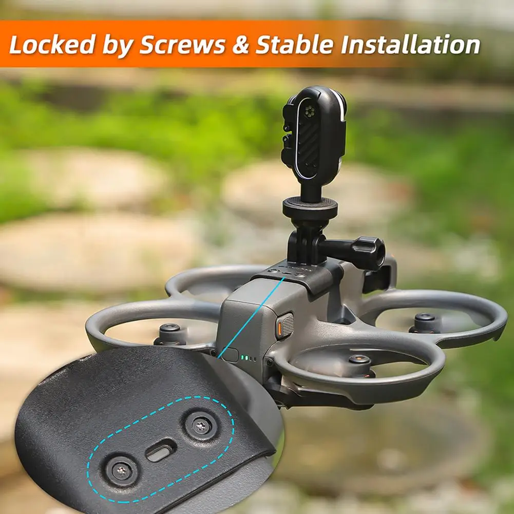 Description Picture 5 of itemFor DJI Avata 2 Extension Bracket For Insta360 Action Camera Mounting Top Fixing Adapter Holder For DJI Avata2 Drone Accessory