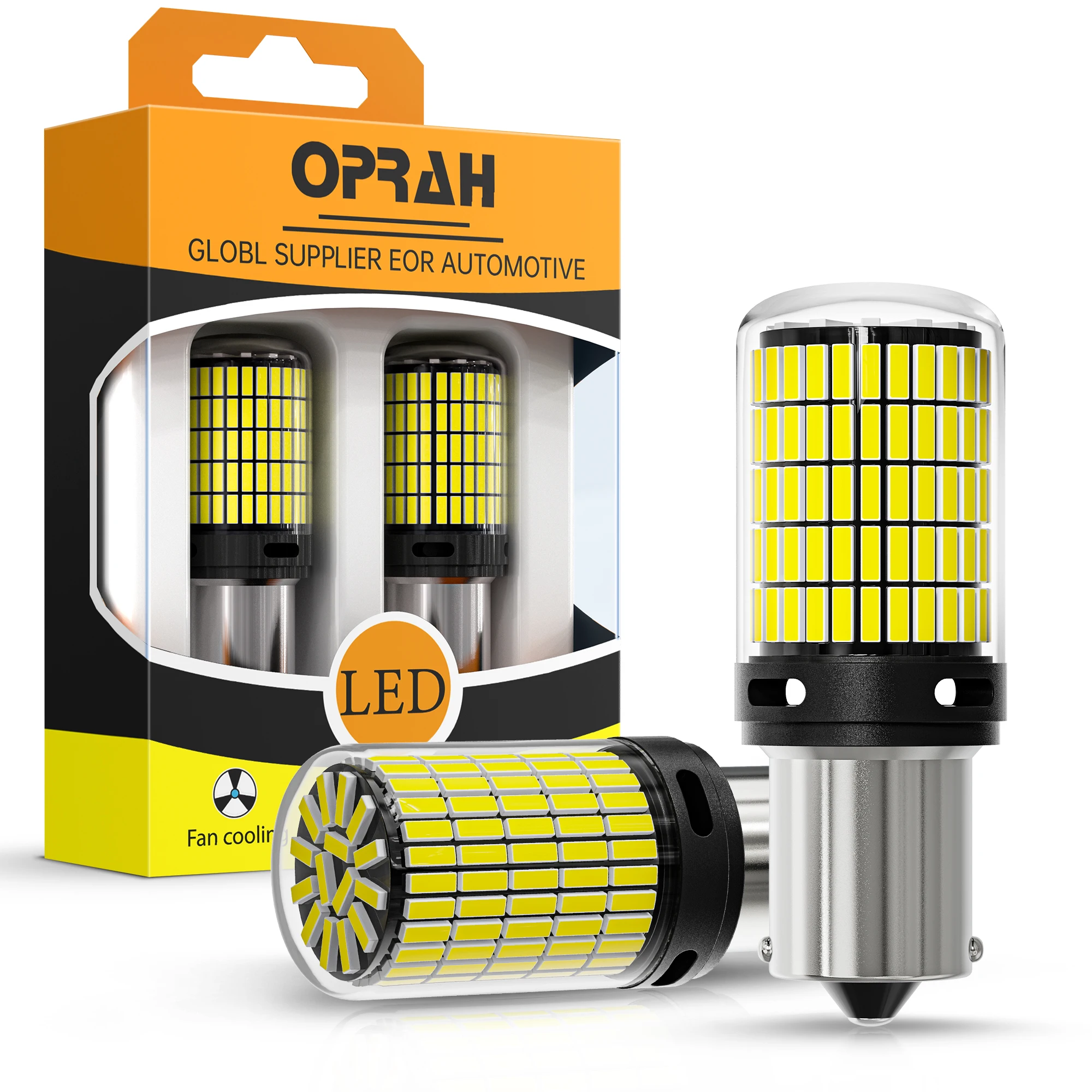 

Oprah 2PCS High Power 1156 BA15S P21W BAU15S PY21W Canbus LED Bulbs 4014 150SMD Car Reserve Turn Signal Lamp 1157 BAY15D P21/5W