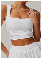 Women's 2 Piece Yoga Skirt Set Hip Hugging Slimming Outdoor Fitness Tennis Skirt Sun Protection Sports Outfit - Image 6