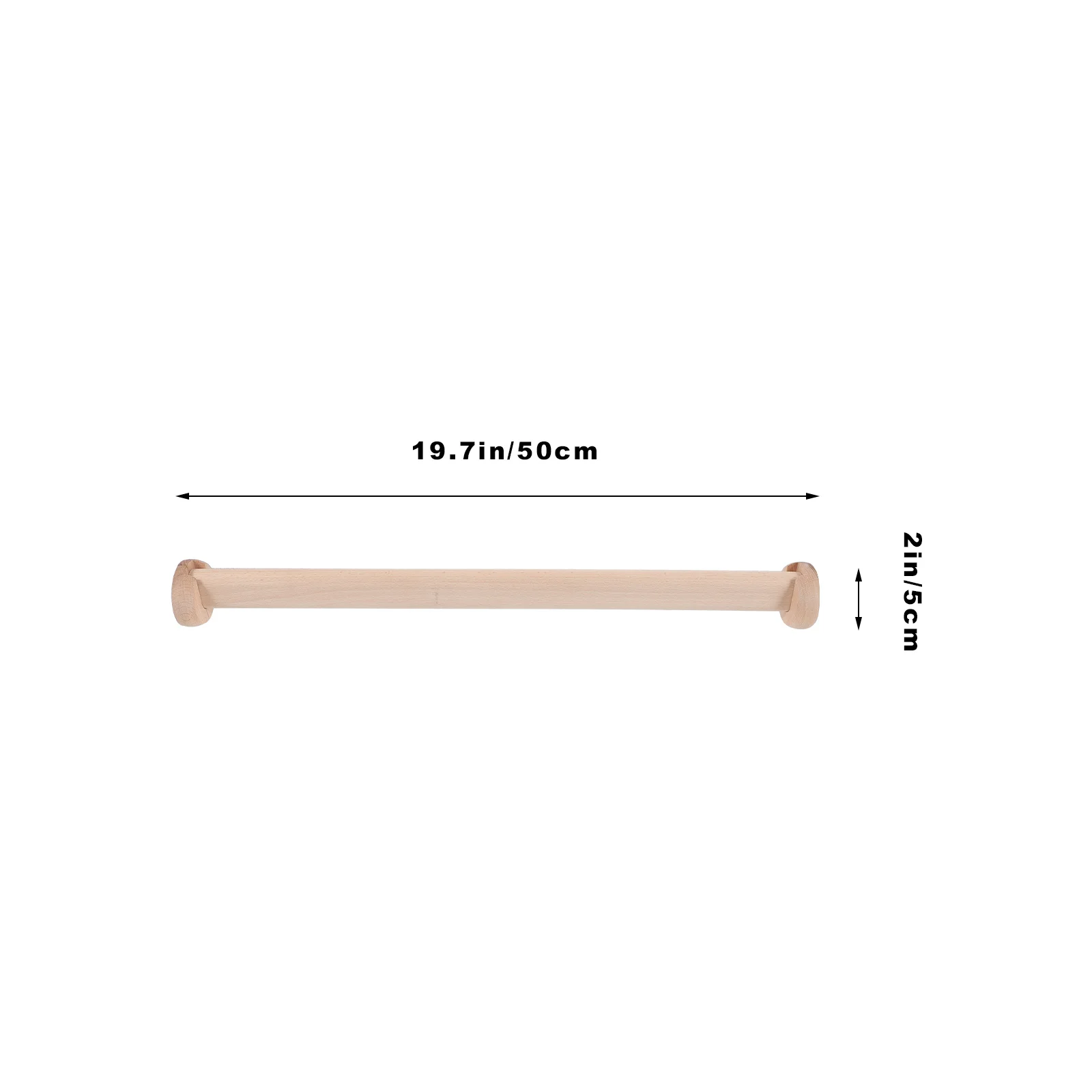 

Clothes Rack Wood Hanger Closet Bar Rail Coat Hangers Heavy Duty Thicken Pole Rod Multi- Hanging Wooden Cupboard Rods