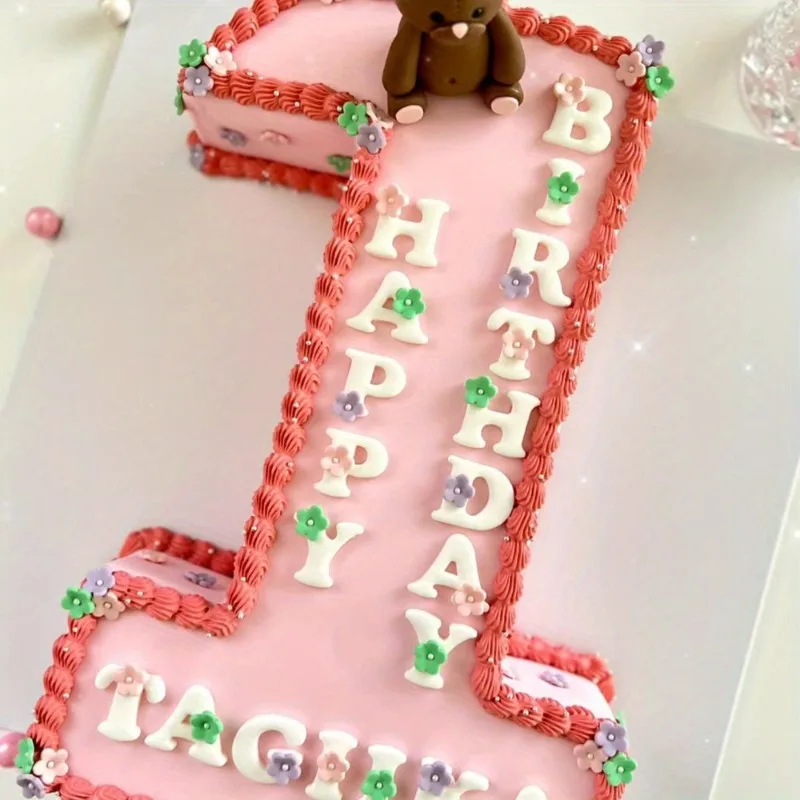 Silicone Alphabet and Number Molds for  Fondant DIY Baking Ideal for Holidays Like Christmas Uppercase and Lowercase Letters