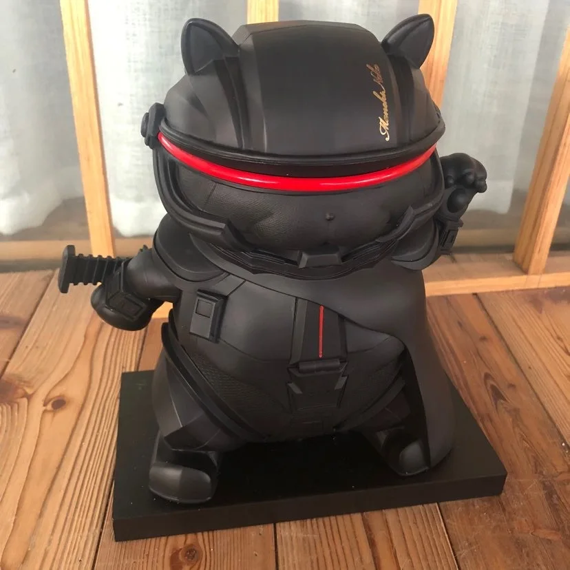 

Новинка, 13 см, искусственная кожа, статуэтка из смолы, рука для мышц, рука для удачи, кот, питание от энергии, Декор для дома и офиса, коллекционный орнамент, подарок