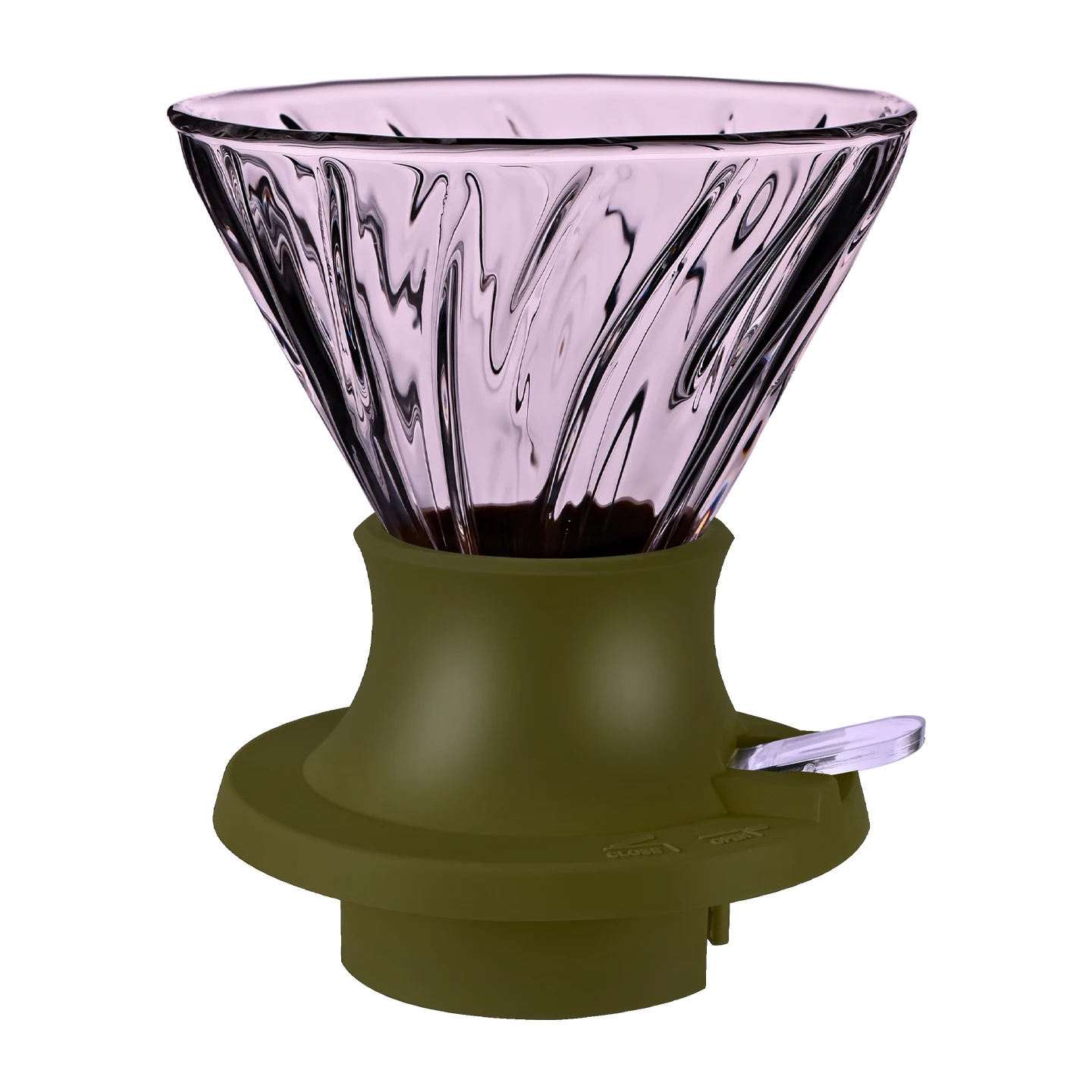 مقطر قهوة زجاجي احترافي بتقنية التقطير والغمر، كوب...