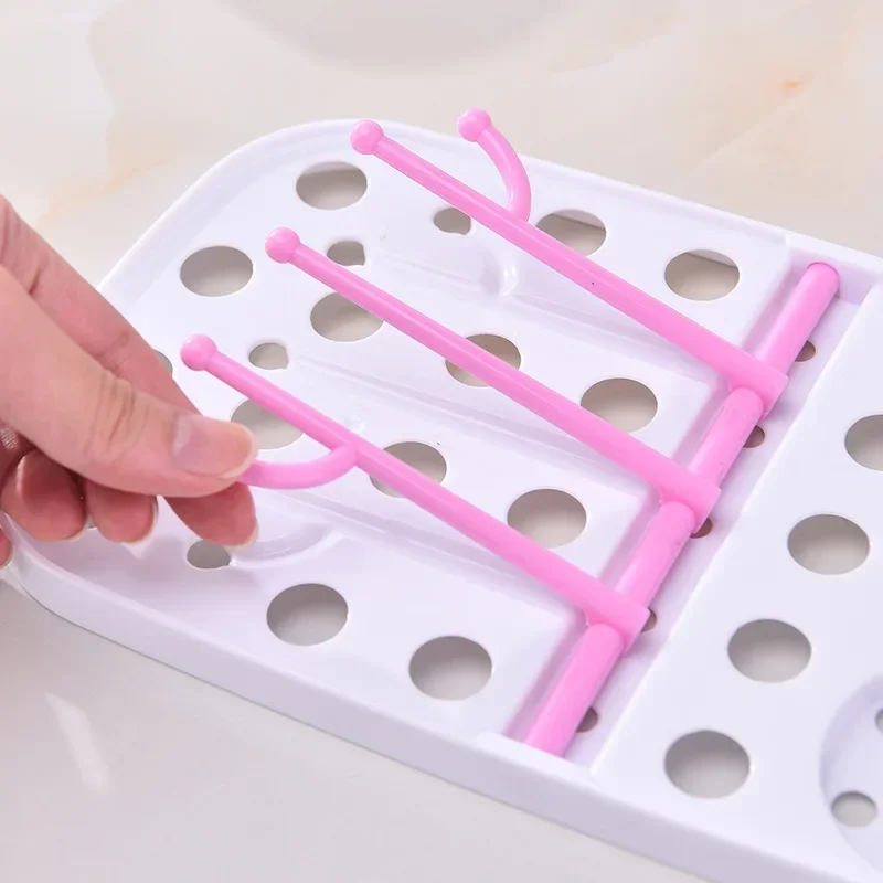 Baby Feeding Bottle Drain Rack Nipple Feeding Cup Holder Storage Drying Rack Bottle Cleaning and Drying Shelf Clean Hygienic