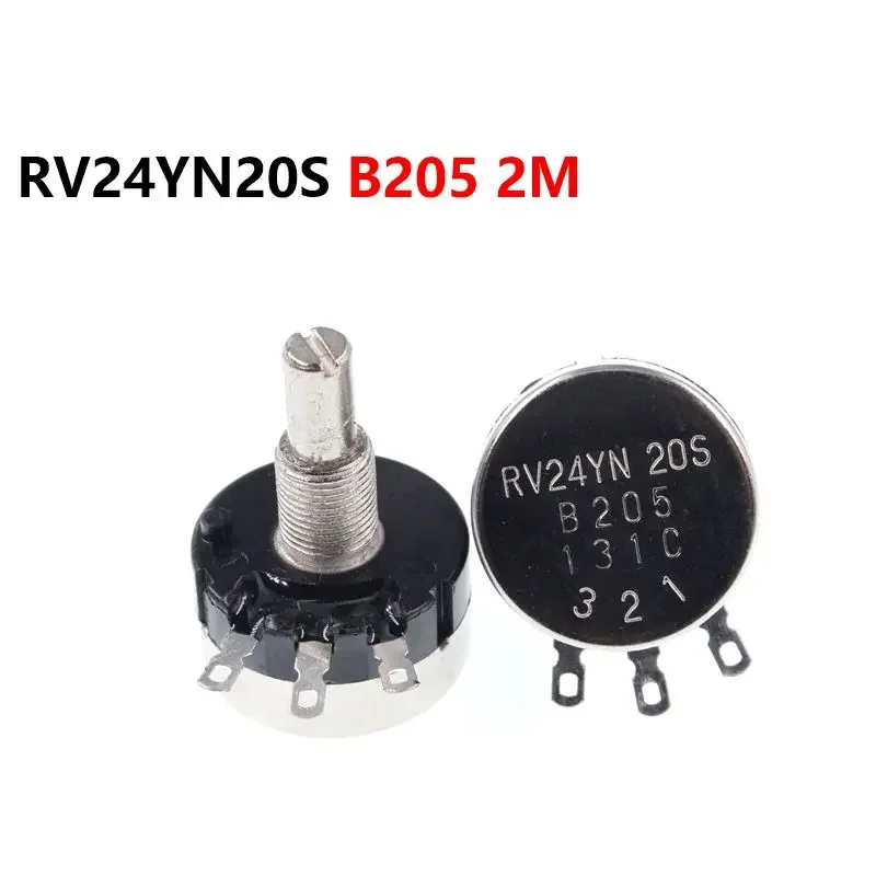 

RV24YN20S B205 2M Single Turn Carbon Film Potentiometer