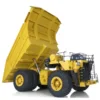 793D RC Hydraulic 1/20 Mine Truck Metal Dumper Painted Yellow Assembled Model Car Radio Light System Warning Sound Toy TH20436 2
