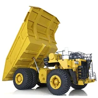 793D RC Hydraulic 1/20 Mine Truck Metal Dumper Painted Yellow Assembled Model Car Radio Light System Warning Sound Toy TH20436 2