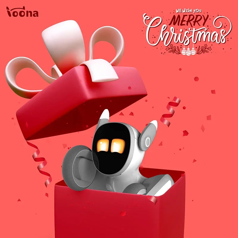 Christmas Loona Intelligent Robot E-Dog Intelligent Emotional Voice Interaction Riconoscimento Facciale Segue Automaticamente Gli Animali Domestici Ai