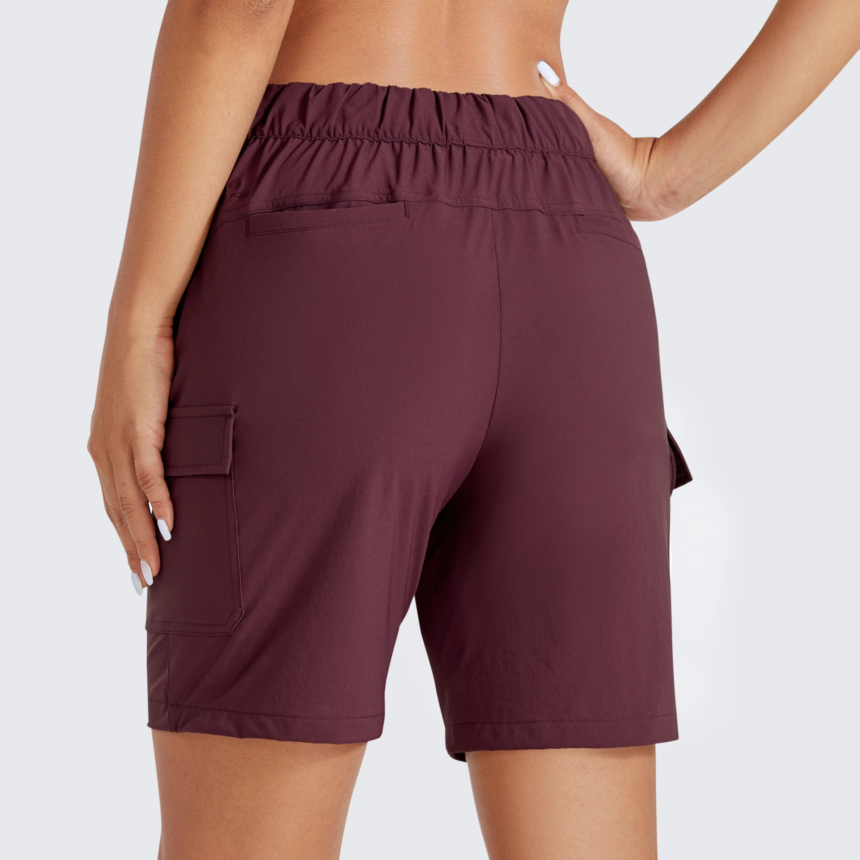 Stretch Hiking Cargo Shorts for Women 7''-UPF 50+ Waterproof Lightweight Summer Outdoor Golf Shorts with Pockets Lady sport shorts