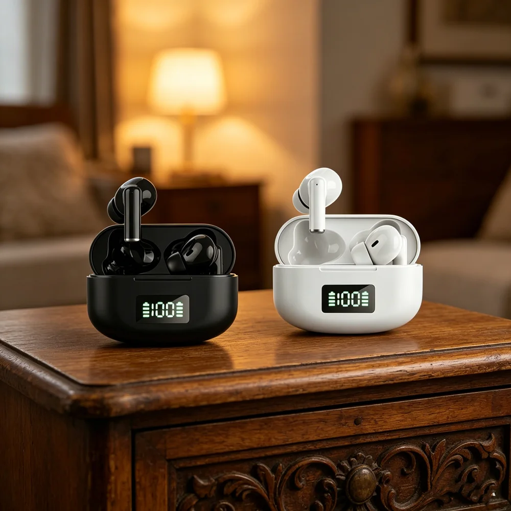 Wireless Bluetooth Headphones Noise Cancelling Touch Control_voghion.com