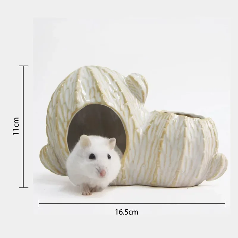 Casetta per criceti e ratti, gabbia in ceramica a forma di cactus per riccio, gabbia per criceti e conigli, prodotti per animali domestici, cincillà - immagine 6