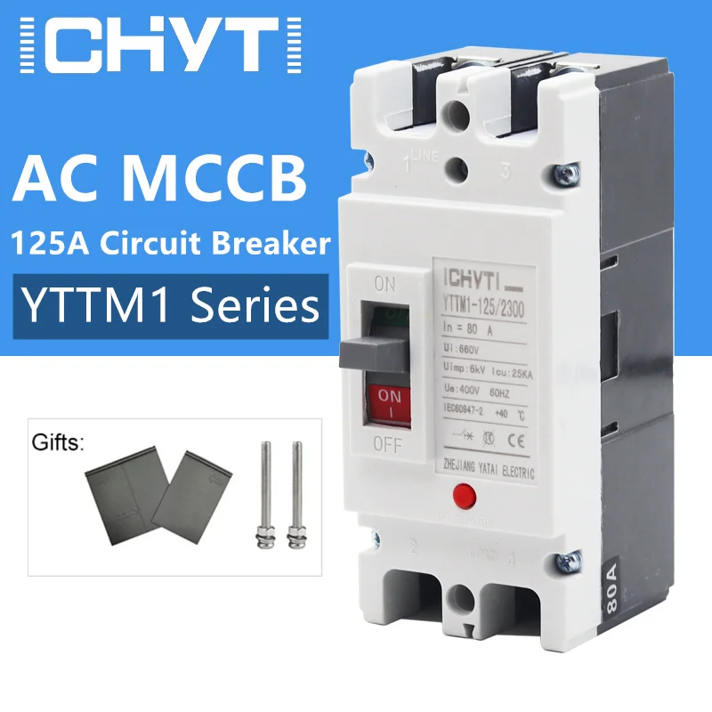 ICHYTI YTTMI-125/2300 Литой чехол автоматический выключатель 2P 400V 32A 40A 63A 80A 100A 125A MCCB главный